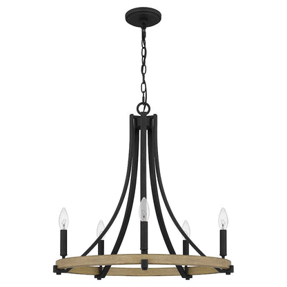 Colombes 5 Light Chandelier, Grey Ash