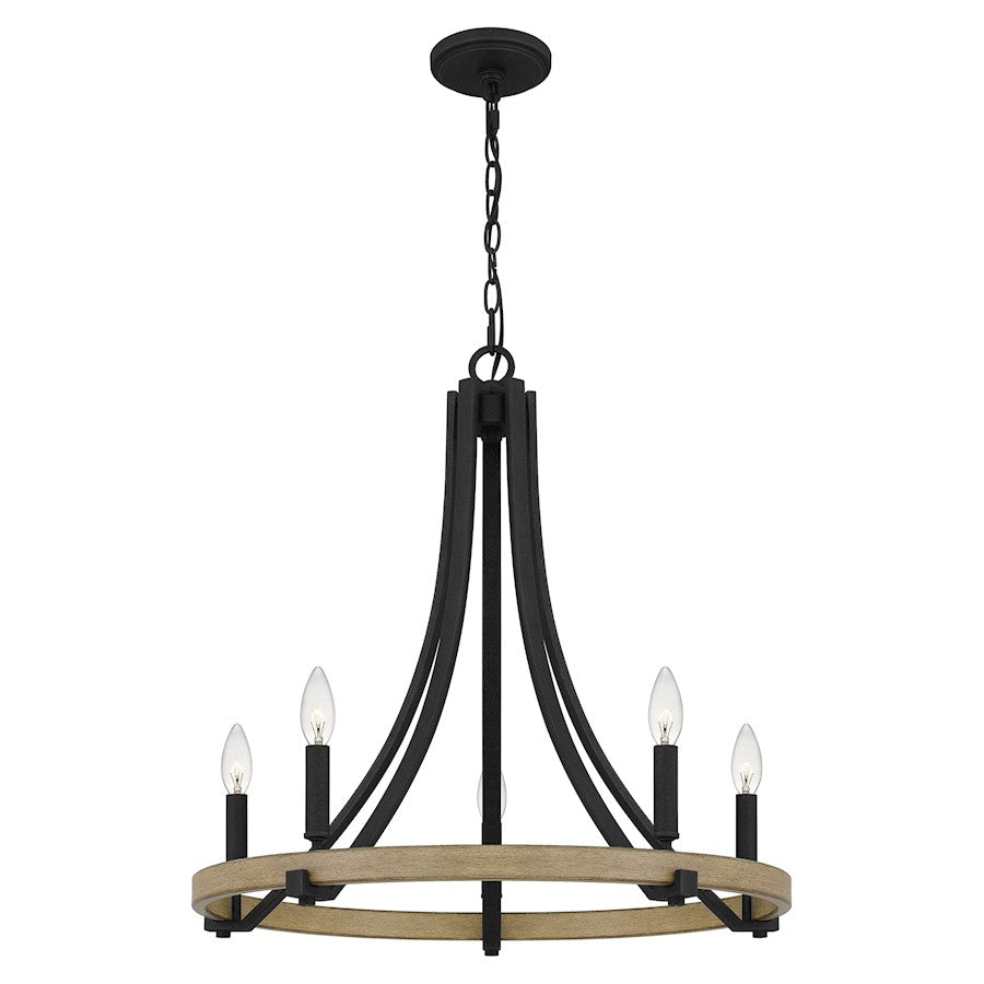 Colombes 5 Light Chandelier, Grey Ash