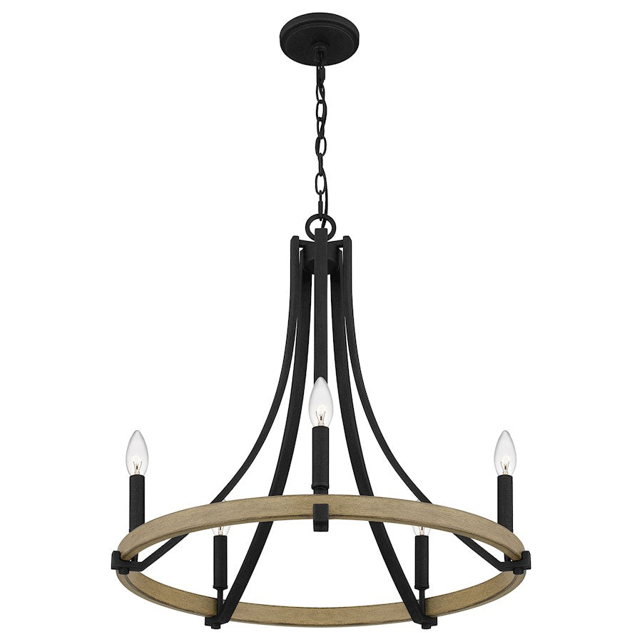 Colombes 5 Light Chandelier, Grey Ash