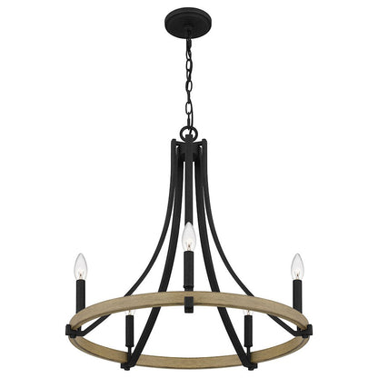 Colombes 5 Light Chandelier, Grey Ash