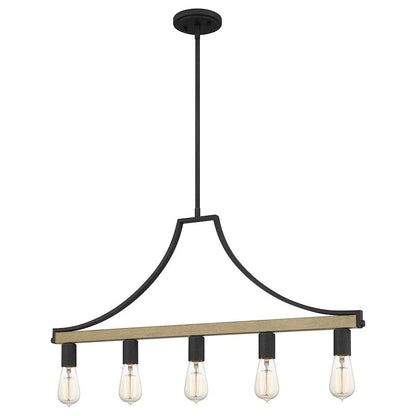 Colombes 5 Light Chandelier, Grey Ash