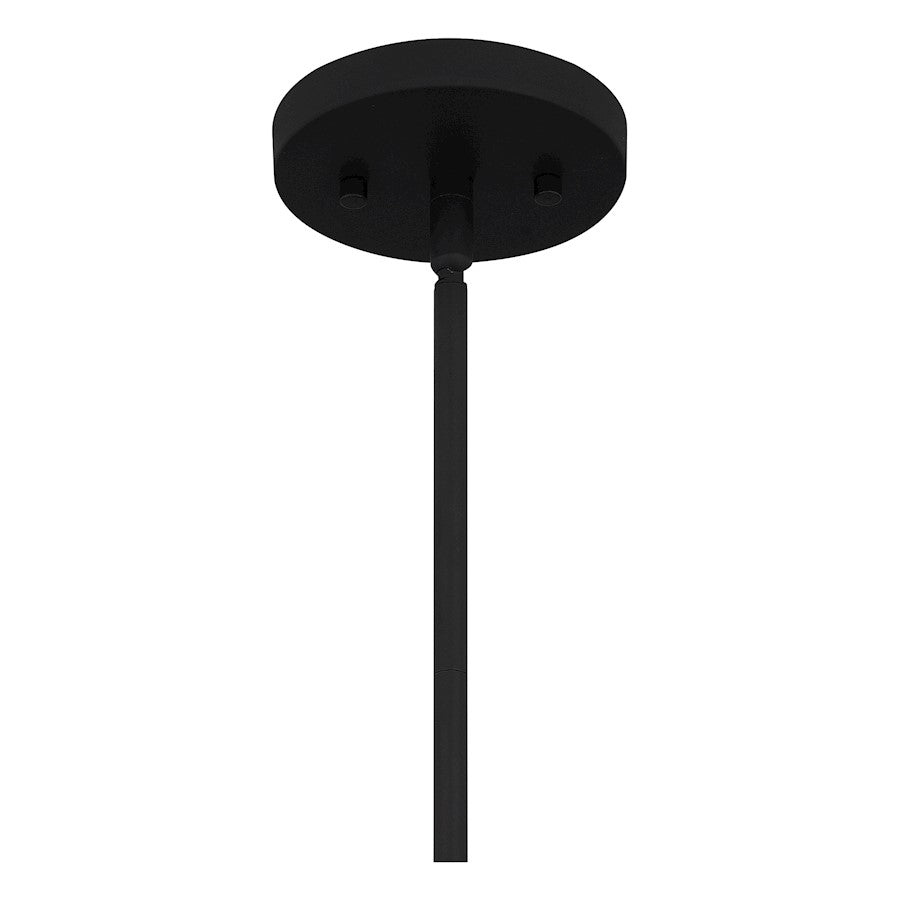 Cox 1 Light Mini Pendant, Matte Black/Clear