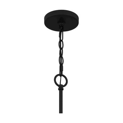 Cox 10 Light Chandelier, Matte Black/Clear