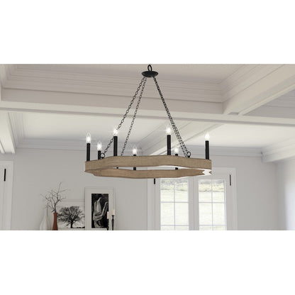 Croix Chandelier, Matte Black