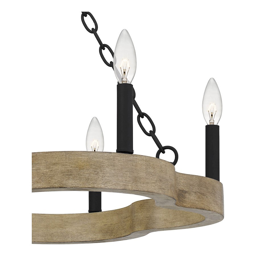 Croix Chandelier, Matte Black