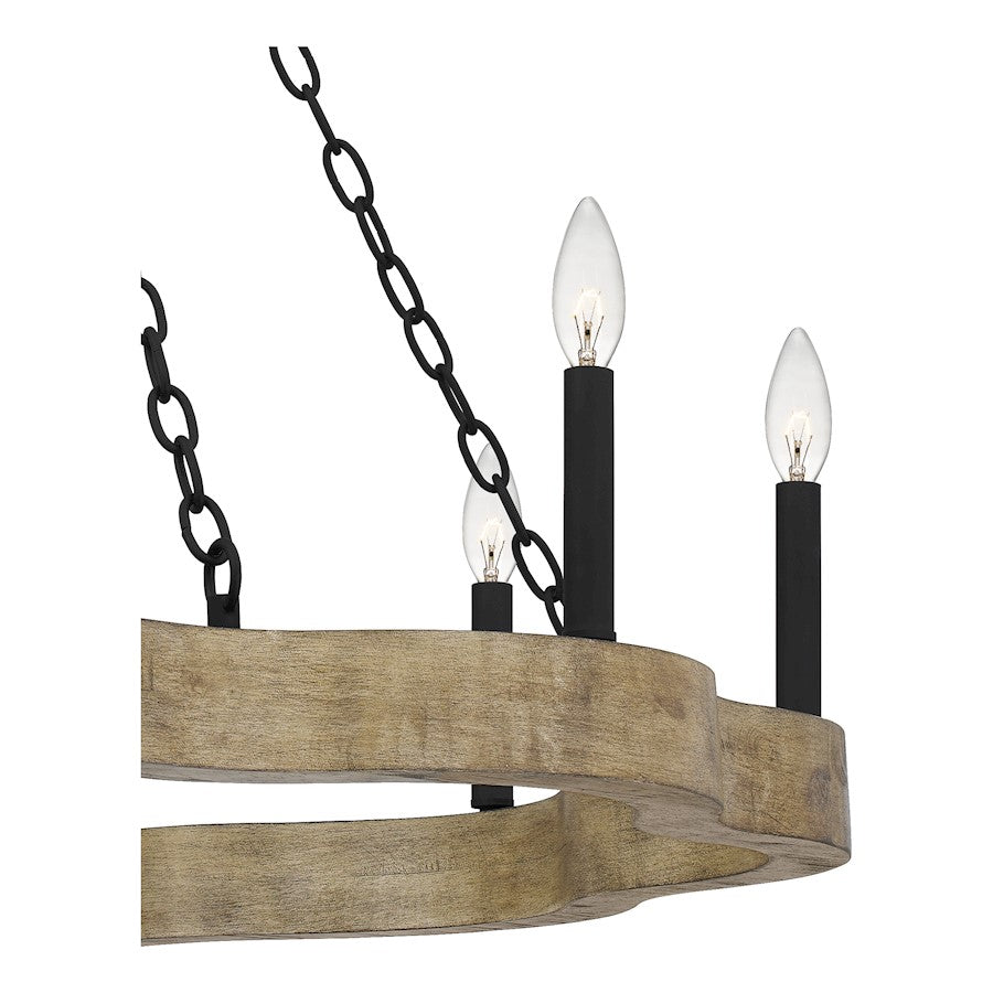 Croix Chandelier, Matte Black