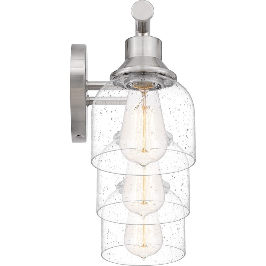 Caverly 3 Light Bath Light, Clear Seedy