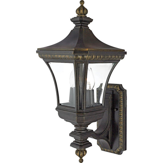 2 Light Devon Outdoor Up Mount Wall Lantern, Imperial Bronze