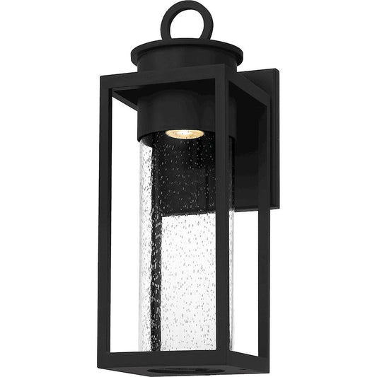 Donegal 1 Light Outdoor Wall Mount, Matte Black