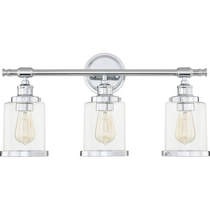 Dixie 3 Light Bath Light, Clear