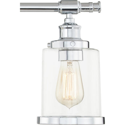 Dixie 3 Light Bath Light, Clear