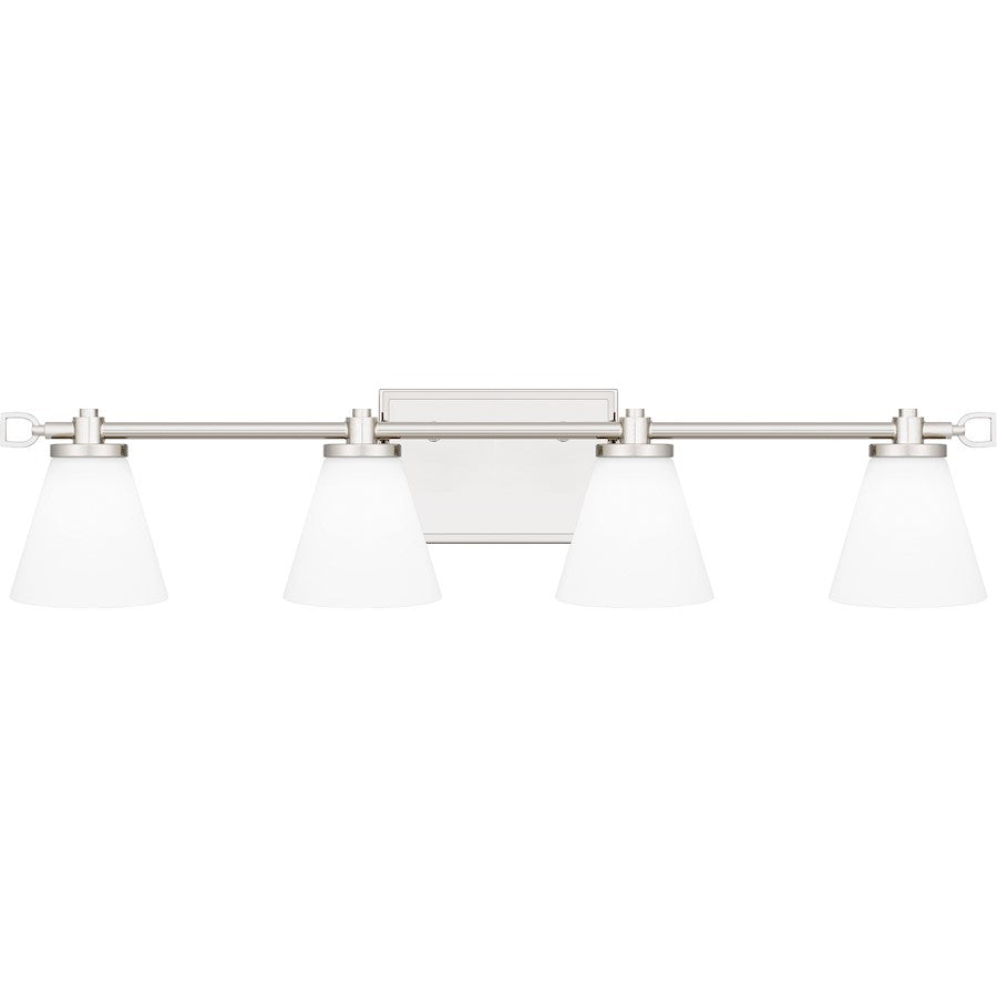 Quoizel Daniels Large Bath Light, Polished Nickel/Opal Etched - DNL8629PK