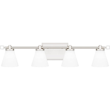 Quoizel Daniels Large Bath Light, Polished Nickel/Opal Etched - DNL8629PK