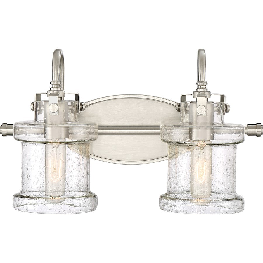 Danbury 2 Light Bath Light, Brushed Nickel