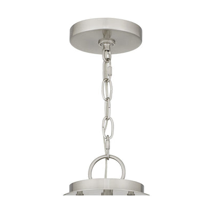 Emile 4 Light Pendant, Brushed Nickel/Etched