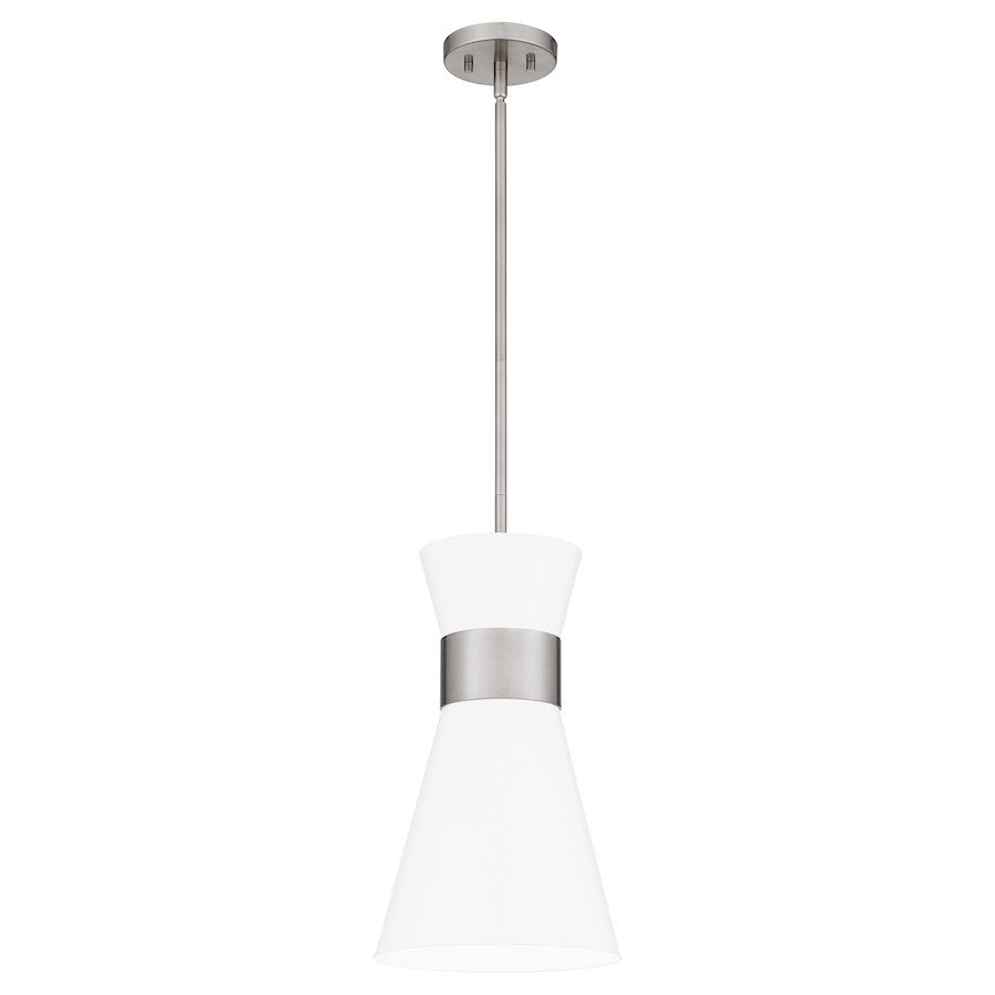 Fremont 1 Light Mini Pendant, White Metal