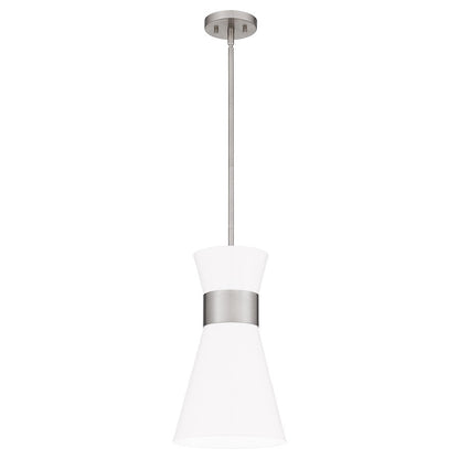 Fremont 1 Light Mini Pendant, White Metal