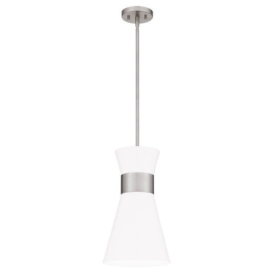 Fremont 1 Light Mini Pendant, White Metal