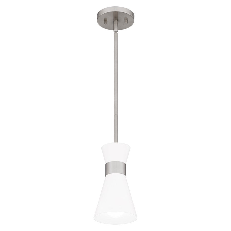 Fremont 1 Light Mini Pendant, White Metal