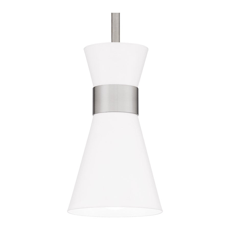 Fremont 1 Light Mini Pendant, White Metal