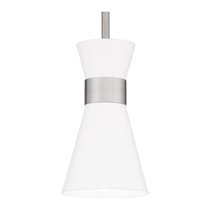 Fremont 1 Light Mini Pendant, White Metal