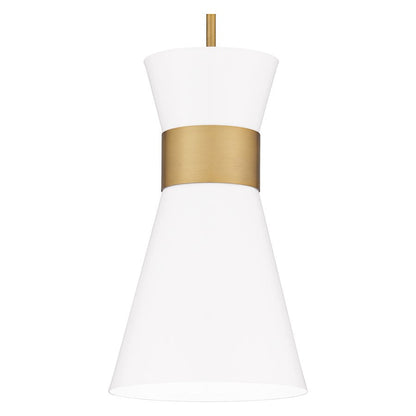 Fremont 1 Light Mini Pendant, White Metal