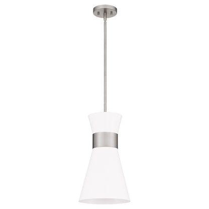 Fremont 1 Light Mini Pendant, White Metal