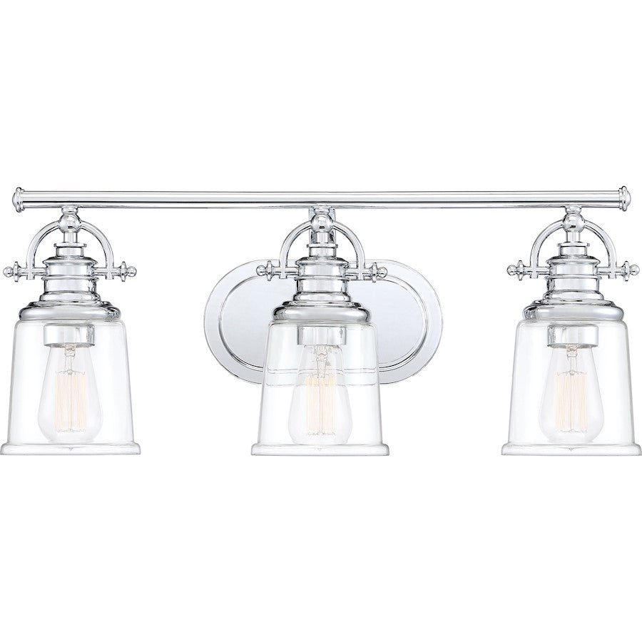 Grant Bath 3 Light, Polished Chrome