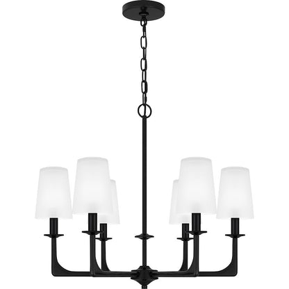 Hough Chandelier, Mystic Black/Etched