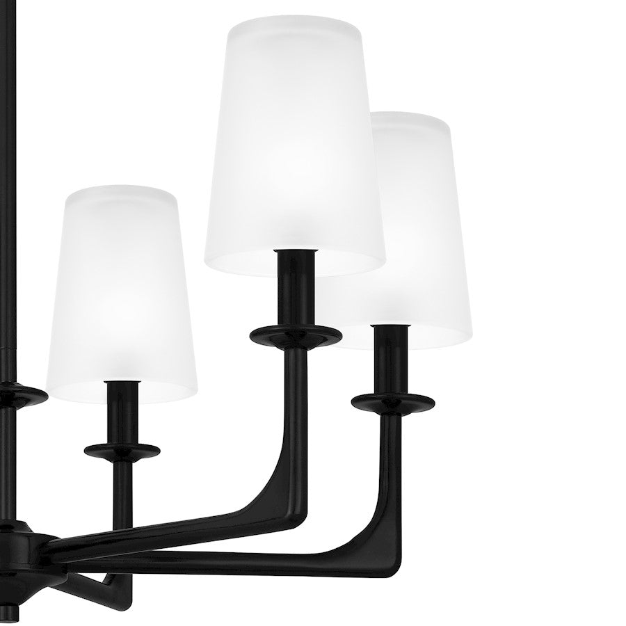 Hough Chandelier, Mystic Black/Etched