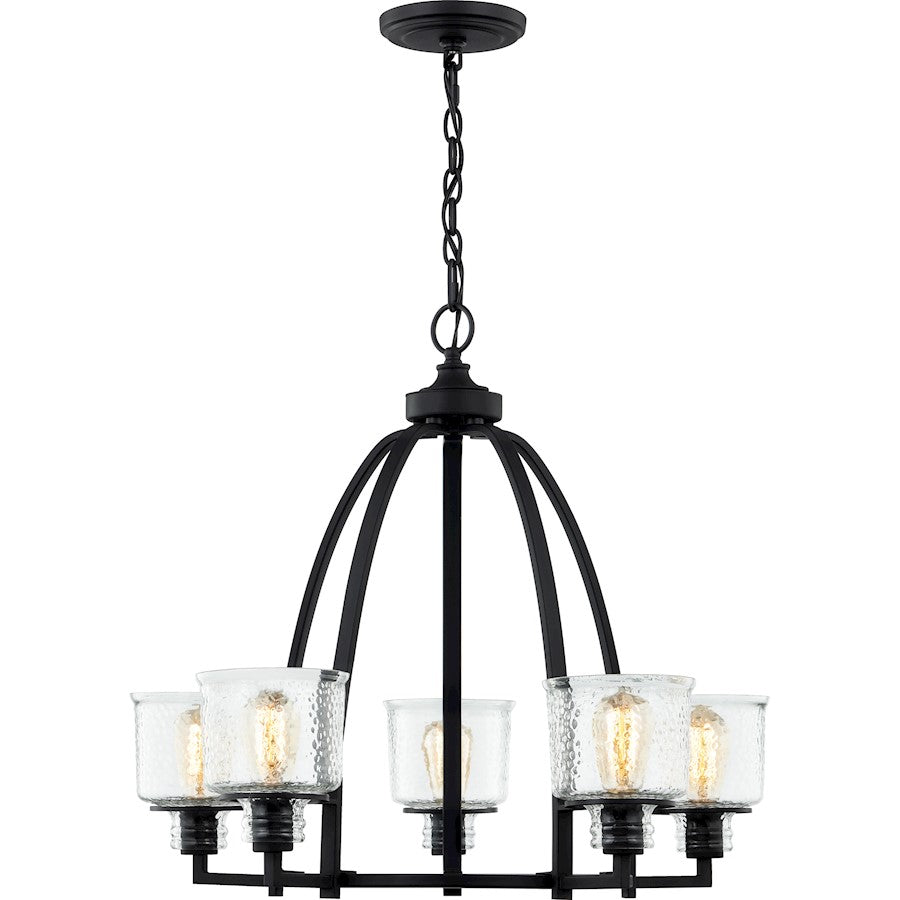 Quoizel Holden 5 Light Chandelier, Earth Black - HOL5027EK