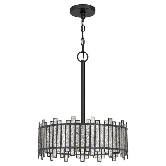 Quoizel Hartman 3 Light Pendant, Matte Black - HRT2816MBK