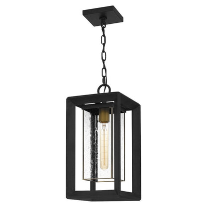 Infinger 1 Light Outdoor Hanging Lantern, Earth Black