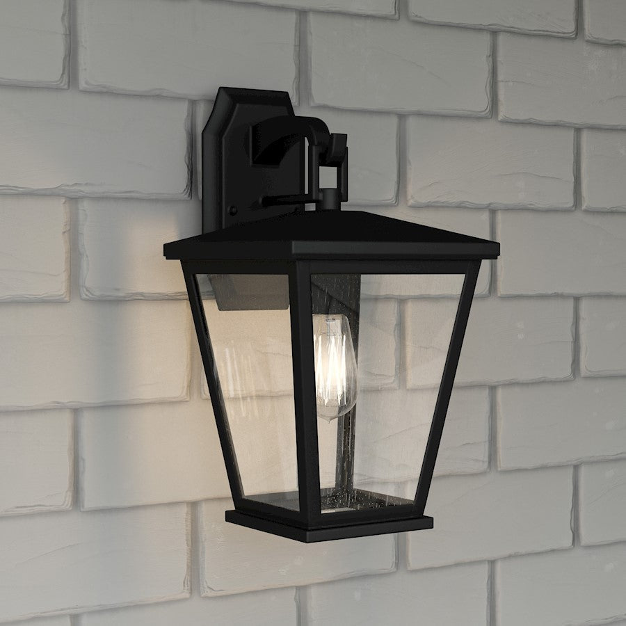 Joffrey 1 Light Outdoor Wall Mount, Matte Black