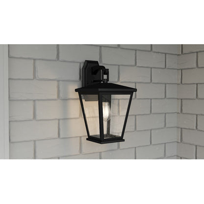 Joffrey 1 Light Outdoor Wall Mount, Matte Black