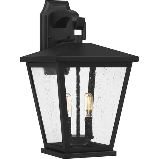 Joffrey 2 Light Outdoor Wall Mount, Matte Black