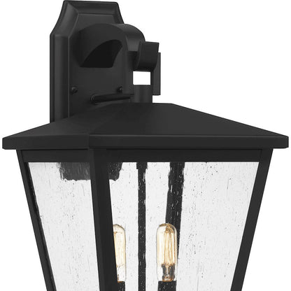 Joffrey 2 Light Outdoor Wall Mount, Matte Black