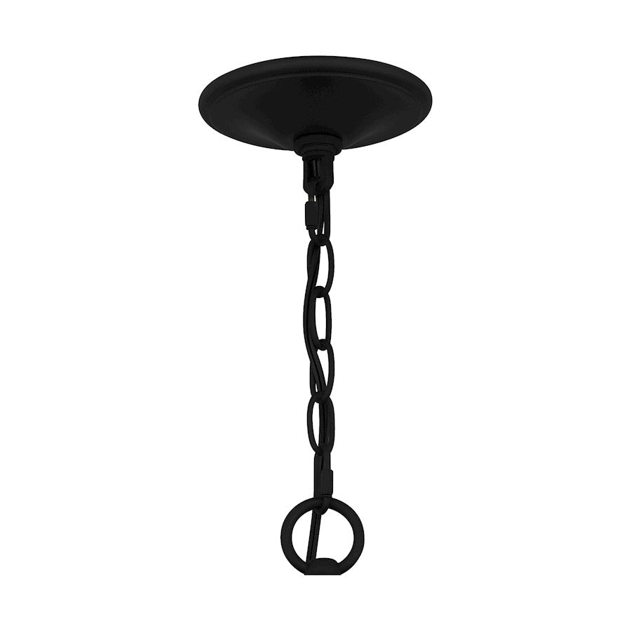 Kingsbridge 6 Light Chandelier, Earth Black/Clear Seeded - KGB5029EK