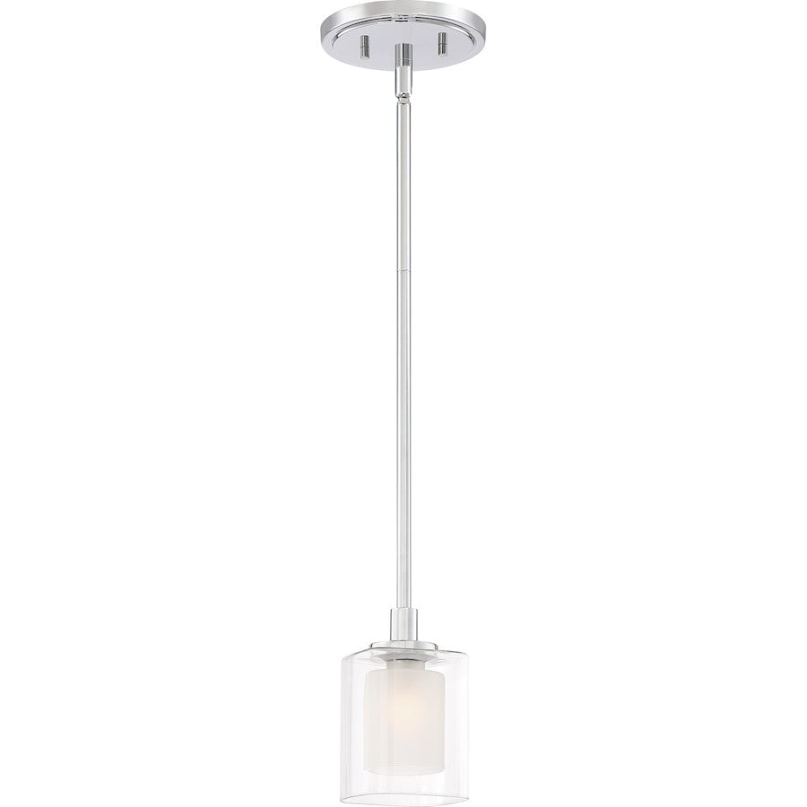 Kolt 1 Light Mini Pendant, Polished Chrome
