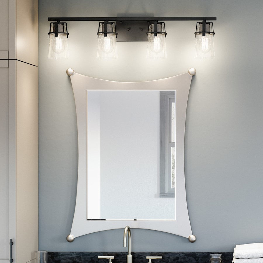 Knox 4 Light Bath Vanity, Matte Black