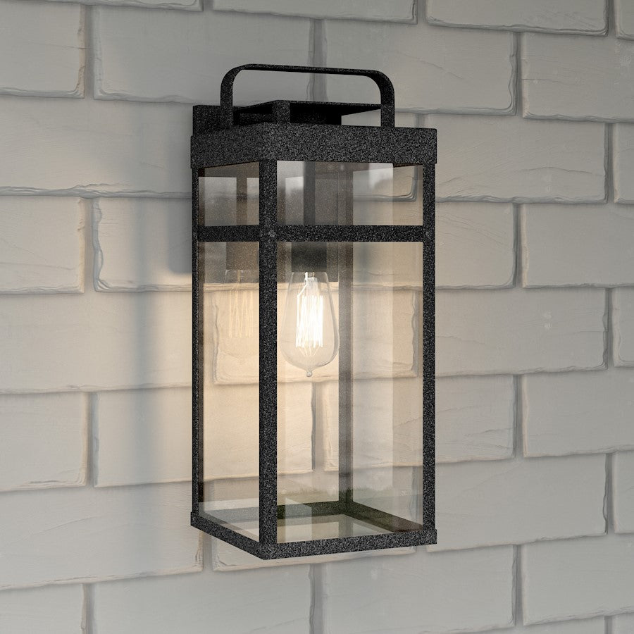 Keaton 1 Light Outdoor Wall Mount, Mottled Black