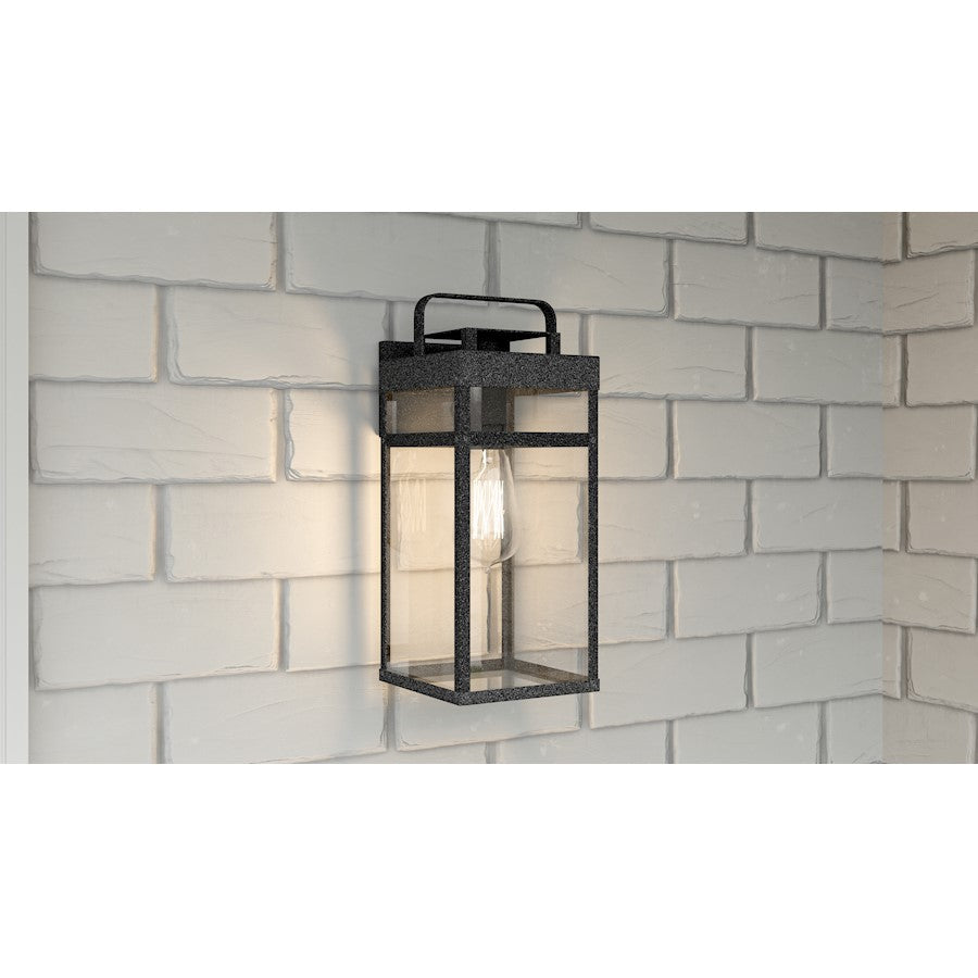 Keaton 1 Light Outdoor Wall Mount, Mottled Black