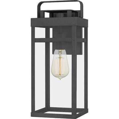 Quoizel Keaton 1 Light 16" Outdoor Wall Mount, Mottled Black - KTN8407MB