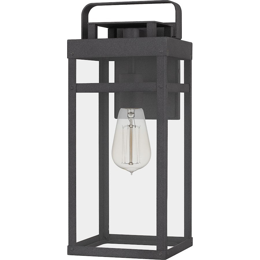 Keaton 1 Light Outdoor Wall Mount, Mottled Black