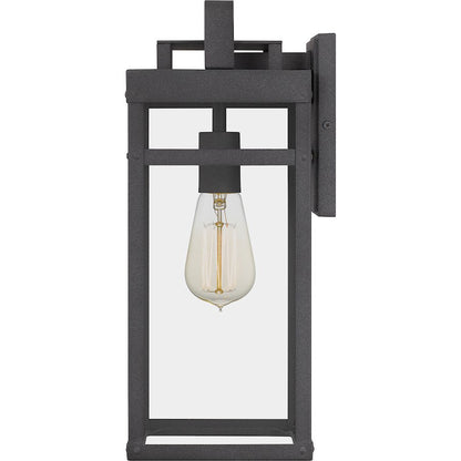 Keaton 1 Light Outdoor Wall Mount, Mottled Black