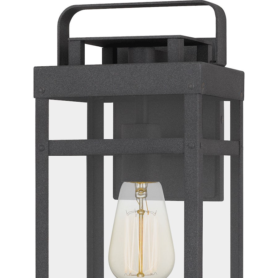 Keaton 1 Light Outdoor Wall Mount, Mottled Black