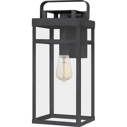 Quoizel Keaton 1 Light 18" Outdoor Wall Mount, Mottled Black - KTN8408MB