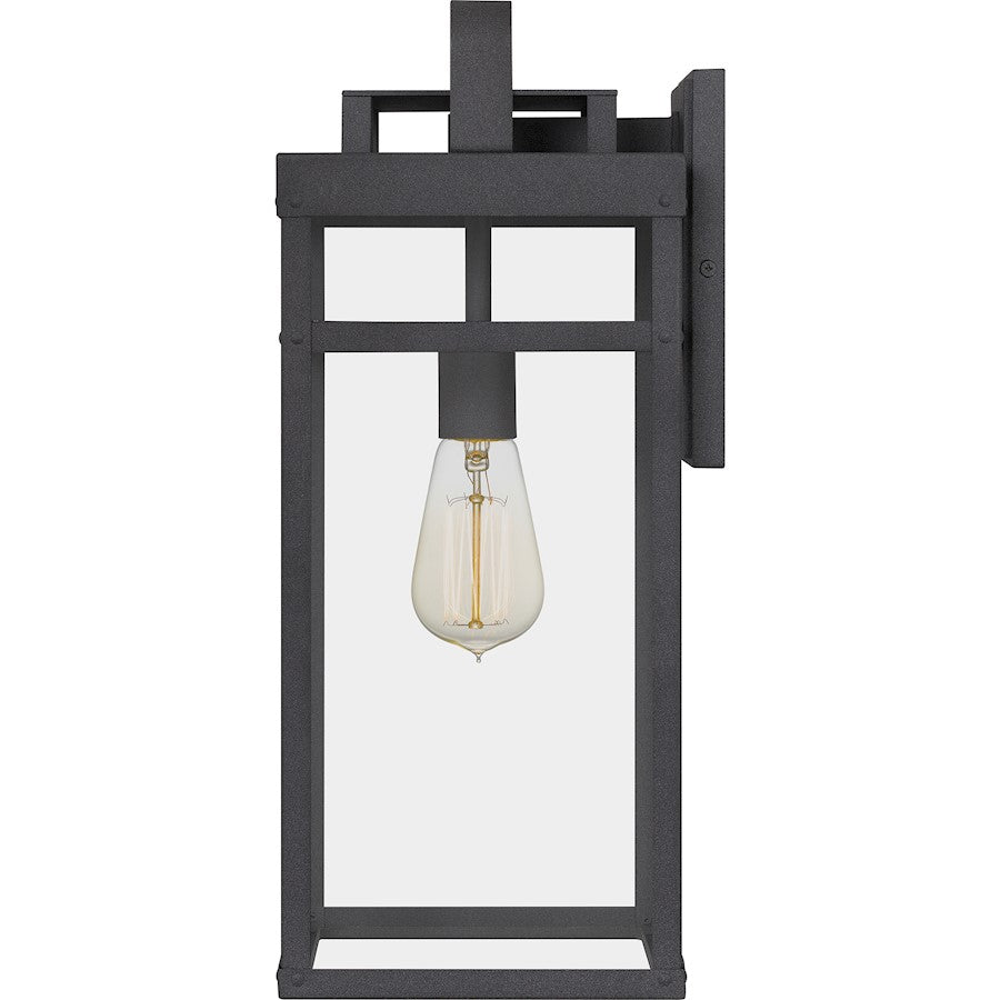 Keaton 1 Light Outdoor Wall Mount, Mottled Black