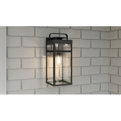 Keaton 1 Light Outdoor Wall Mount, Mottled Black