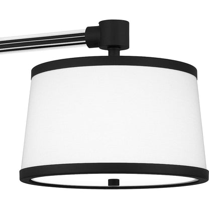 Kylen 3 Light Island Light, Matte Black/Egg Shell Fabric